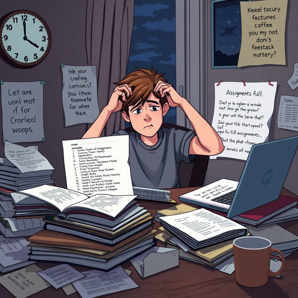 사춘기 자녀의 학업 스트레스