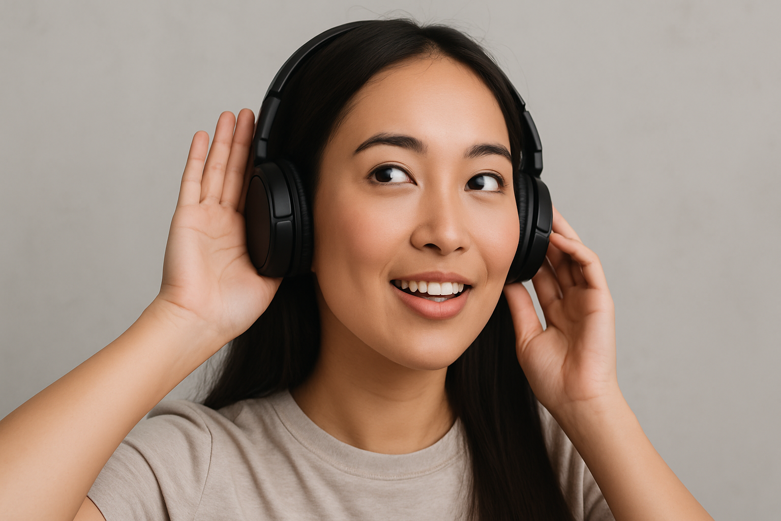 듣기평가-집중-헤드폰-착용한-여학생-실내-집중학습-훈련법-청취력향상-영어듣기-공부방법