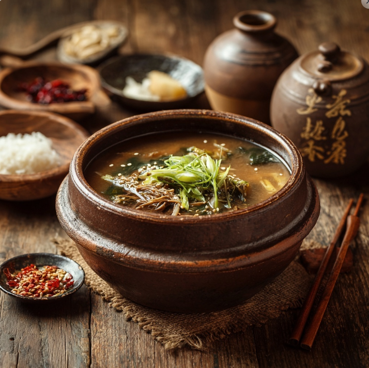 냉이 된장국 모습