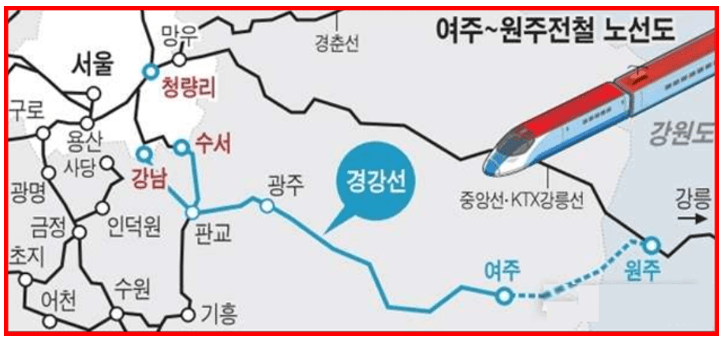 여주 원주 복선전철