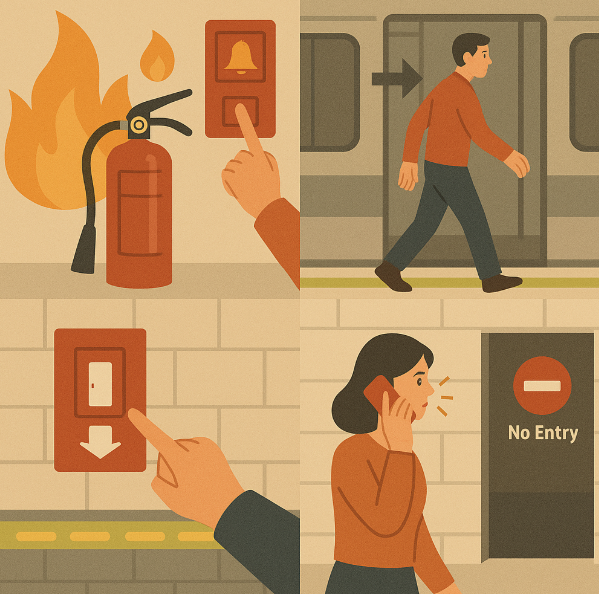 승강장 및 터널 안전수칙