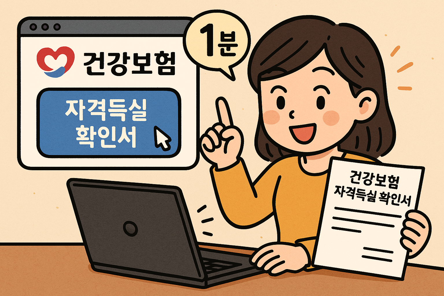 건강보험 자격득실 확인서 발급받는 방법