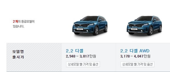 쏘렌토 풀체인지 가격 제원 결함12