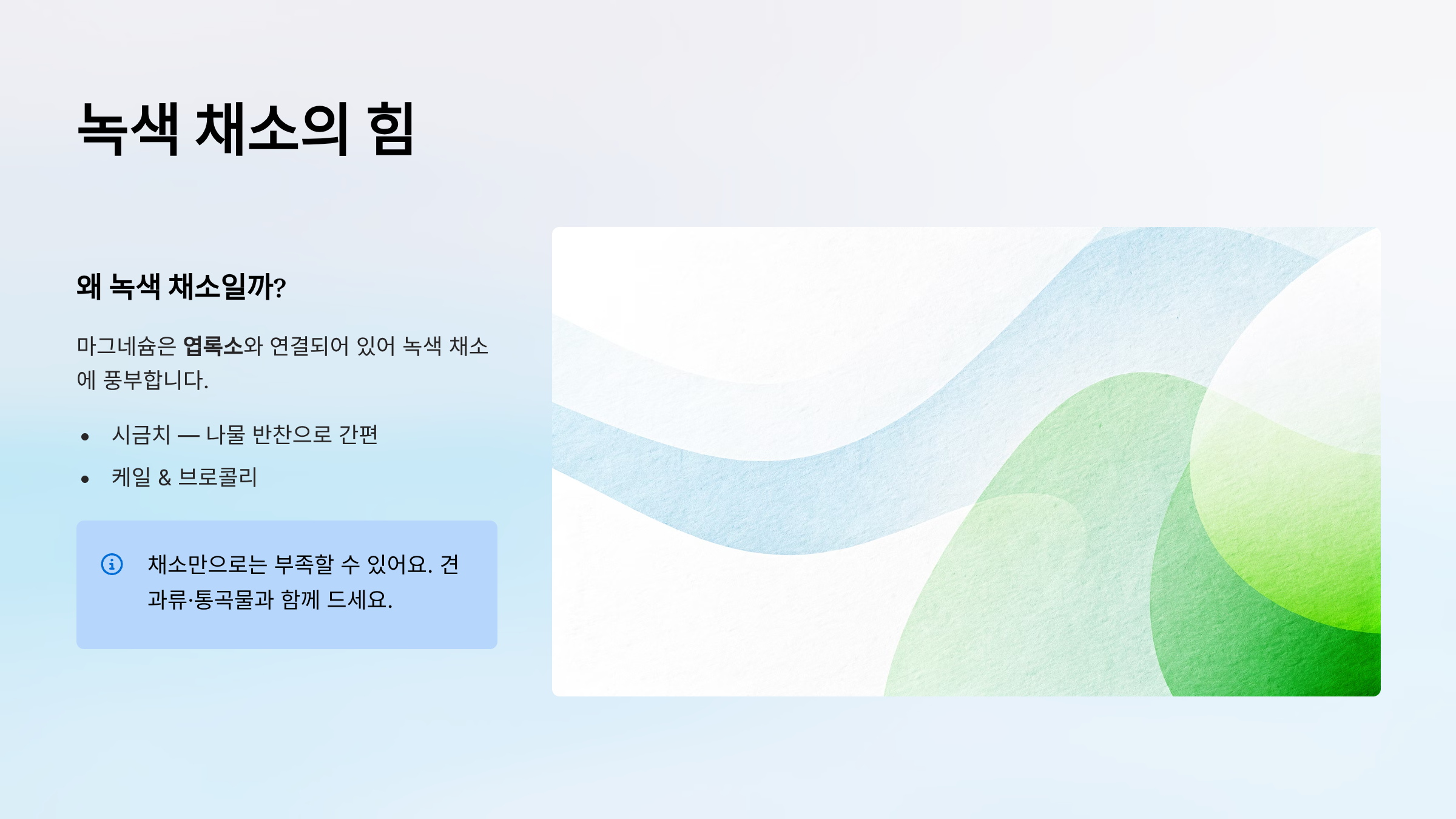 마그네슘이 풍부한 음식