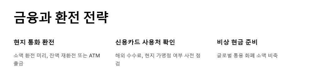 해외 여행 준비 체크리스트 완벽 정리