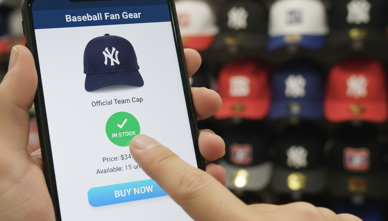 스마트폰으로 스탠리 엘지트윈스 텀블러 온라인 재고를 실시간으로 확인하는 화면