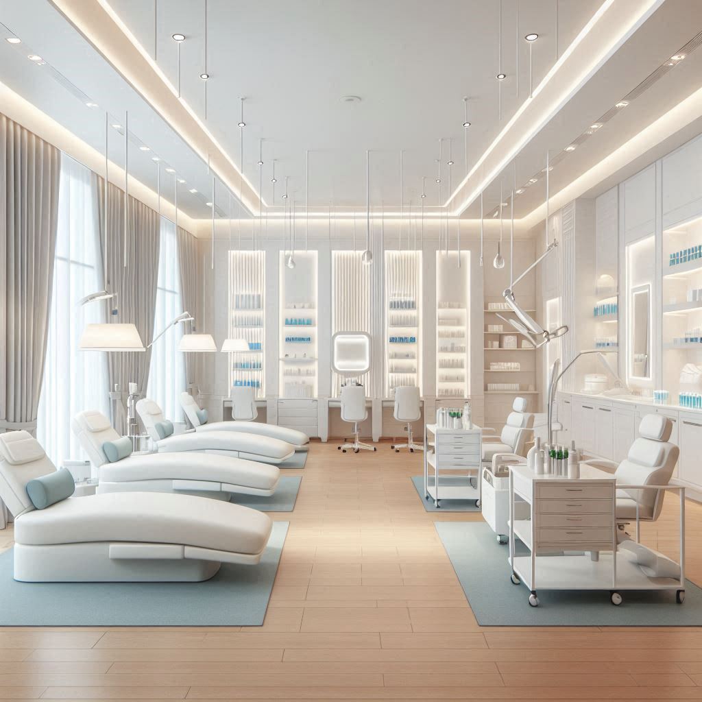 피부,체형관리 샵 배경