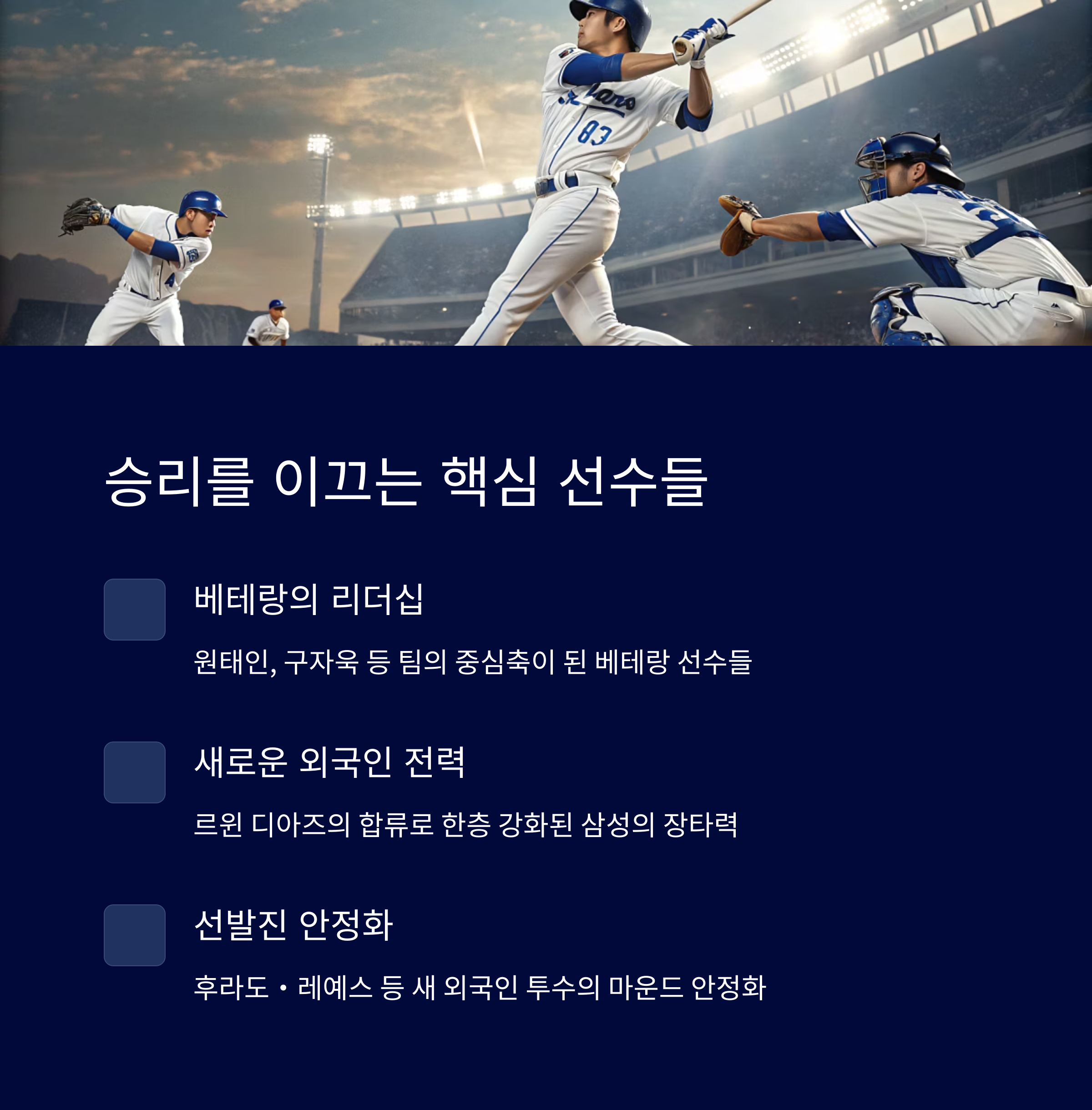 2025년 삼성 라이온즈