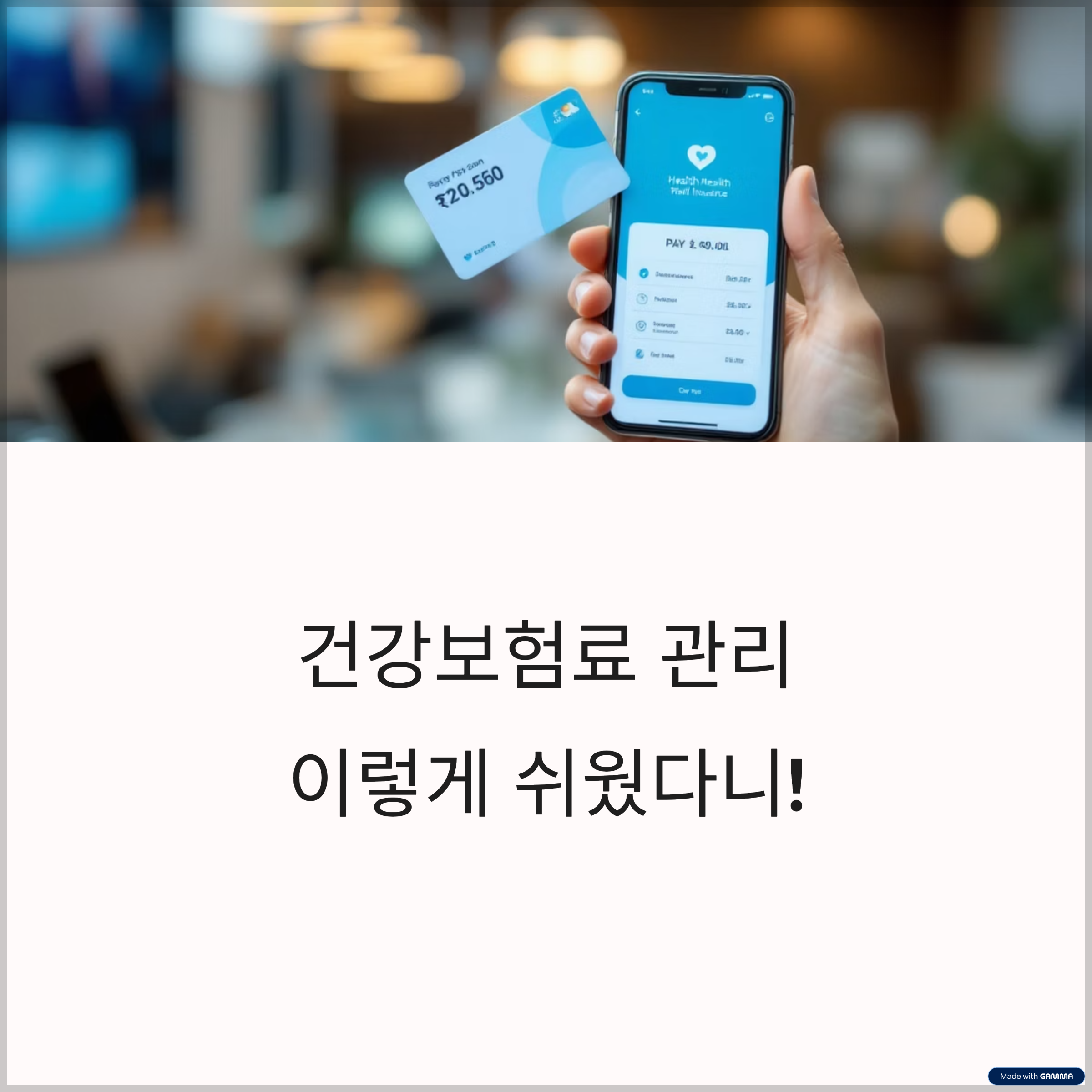 건강보험료 관리 가이드