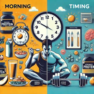 근육 성장을 위한 단백질 섭취 시기: 아침과 저녁, 언제가 효과적일까?