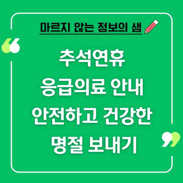 응급의료 안내