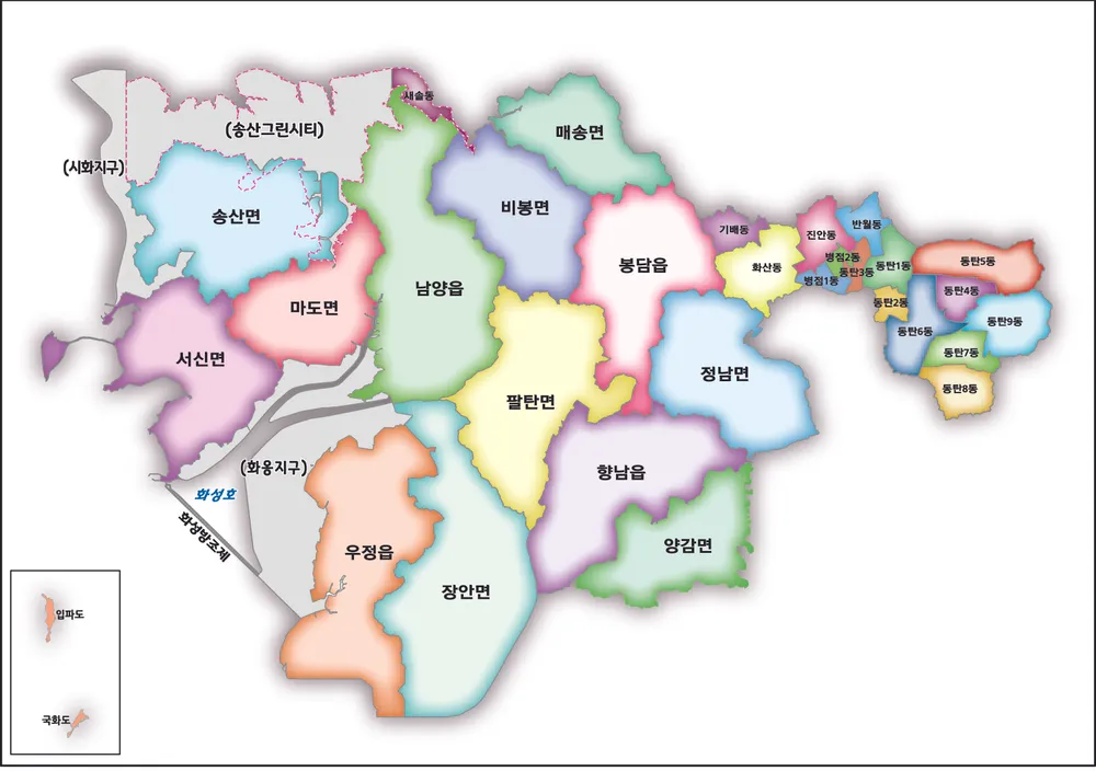 화성시 지도 썸네일