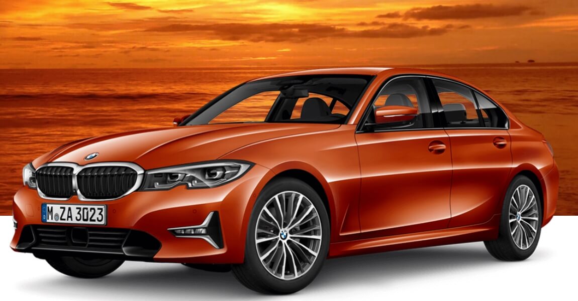 bmw 3시리즈 색상 - Sunset Orange(색상 코드 : C1X)