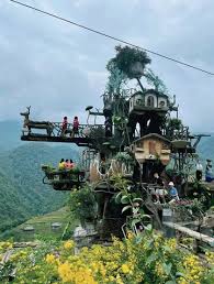 캣캇 마을(Cat Cat Village) 마을 입구와 마을 풍경 사진