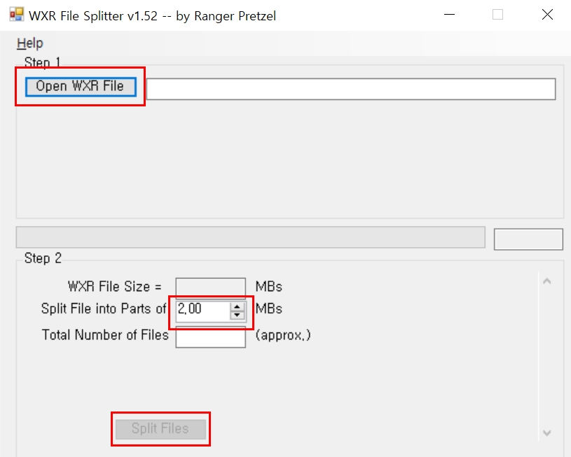 워드프레스 가져오기 - Splitter 실행