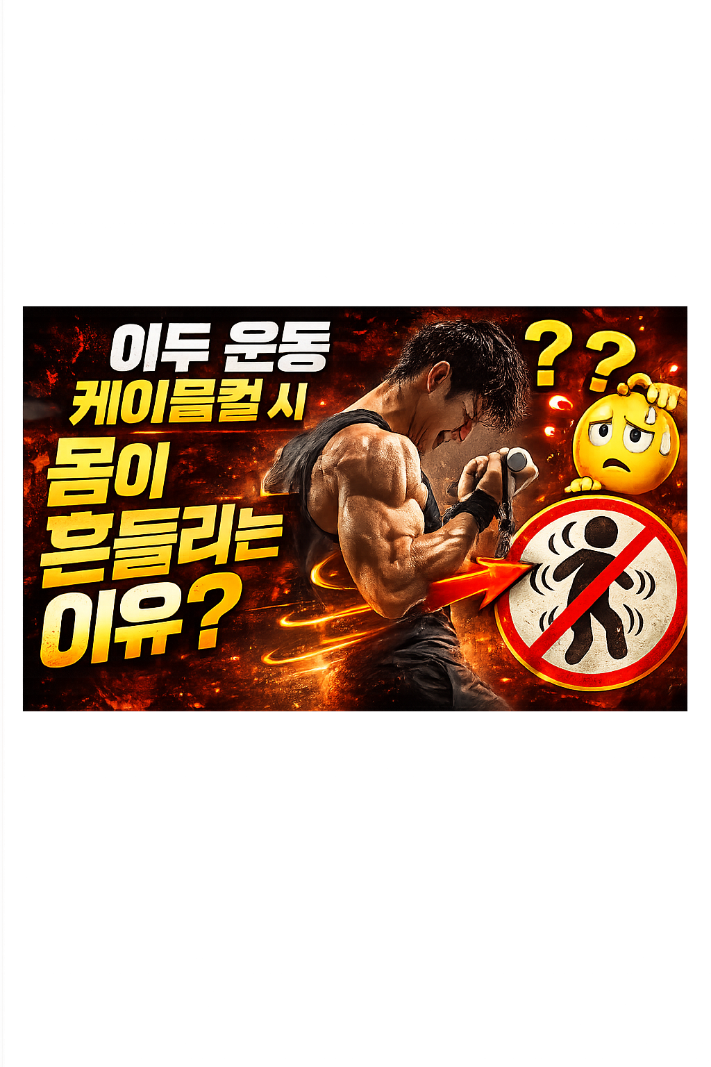 이두 운동 케이블컬 시 몸이 흔들리는 이유