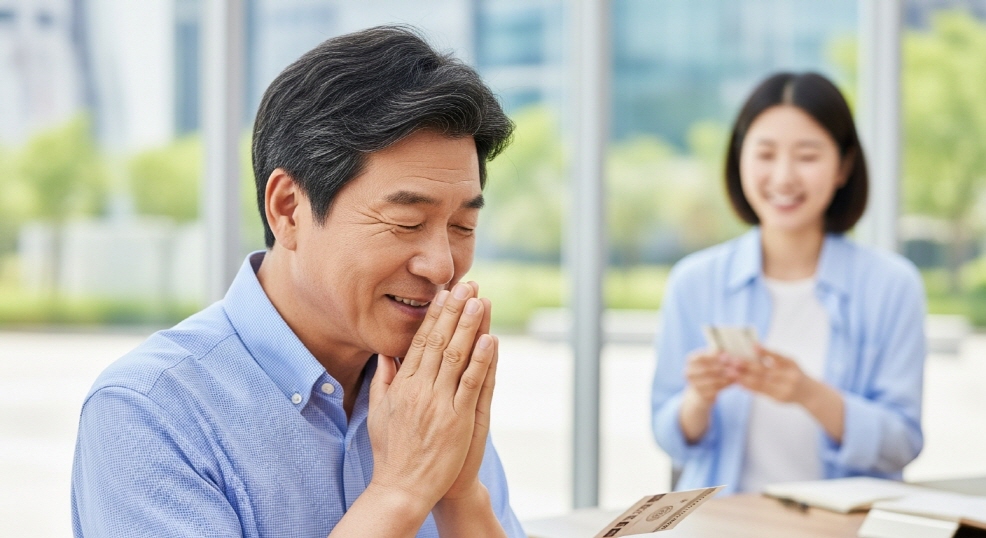 만족한 고객 표정