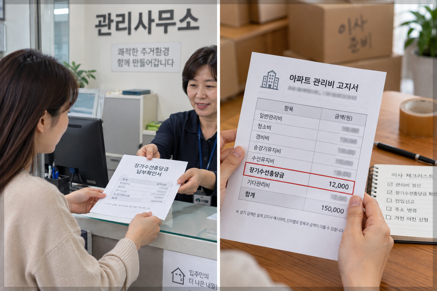 이사할 때 장기수선충당금 돌려받는 법|납부확인서·집주인 청구 순서