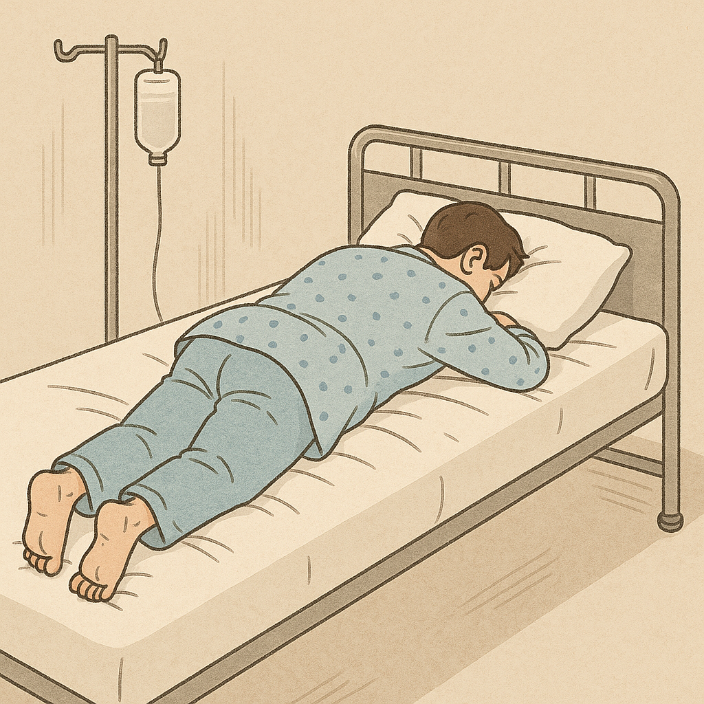 치질 수술 후 출혈에 관련된 사진