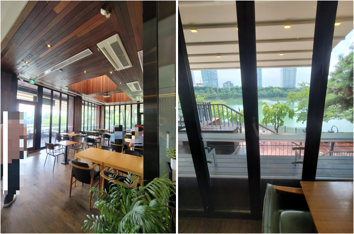 석촌호수가 보이는 카페