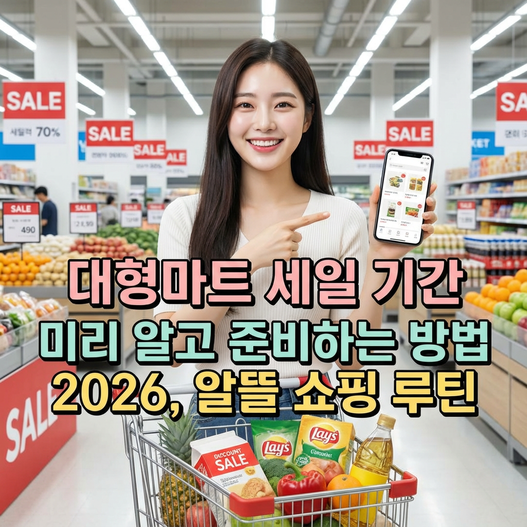 대형마트 세일 기간 미리 알고 준비하는 방법 2026 ｜ 알뜰 쇼핑 루틴
