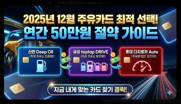 주유비 지원 카드 추천