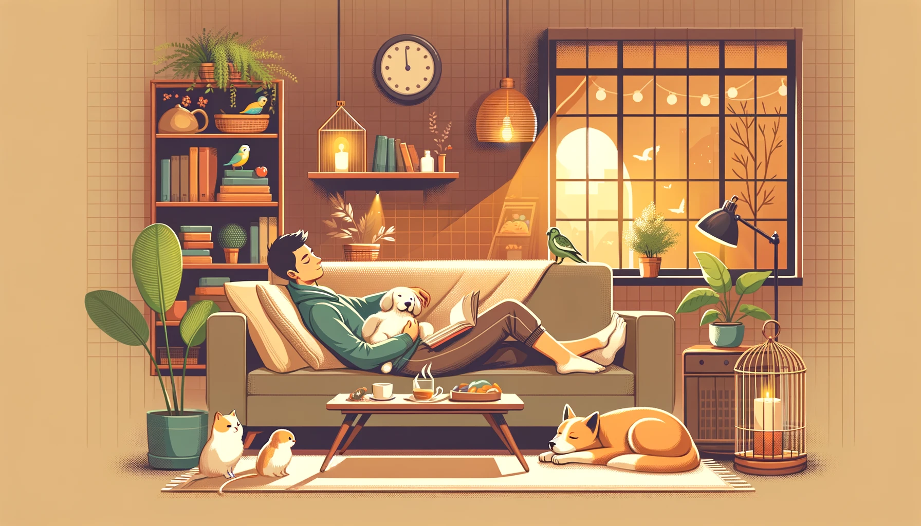 반려동물과 함께 스트레스