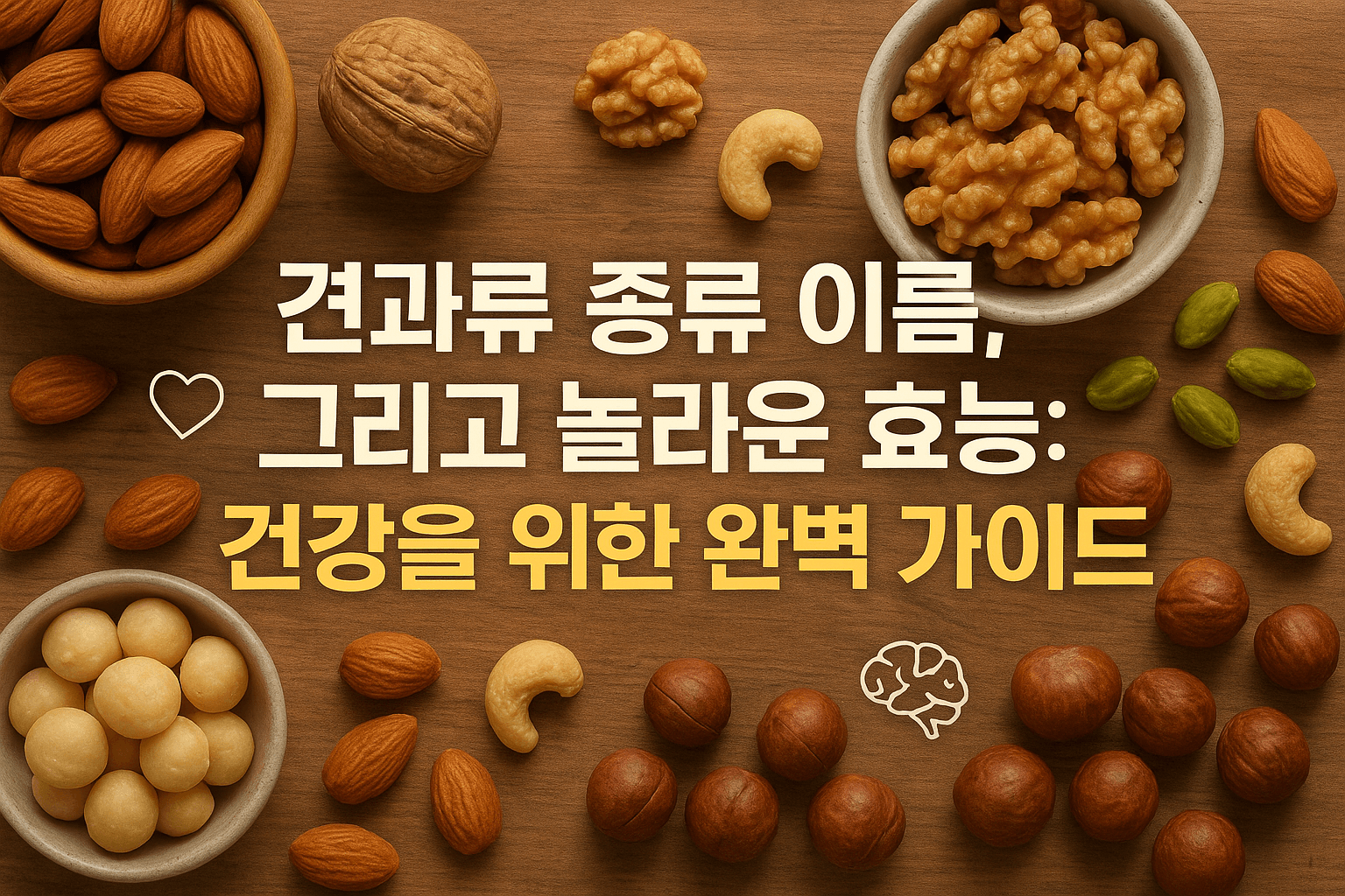 견과류 종류 이름, 그리고 놀라운 효능: 건강을 위한 완벽 가이드