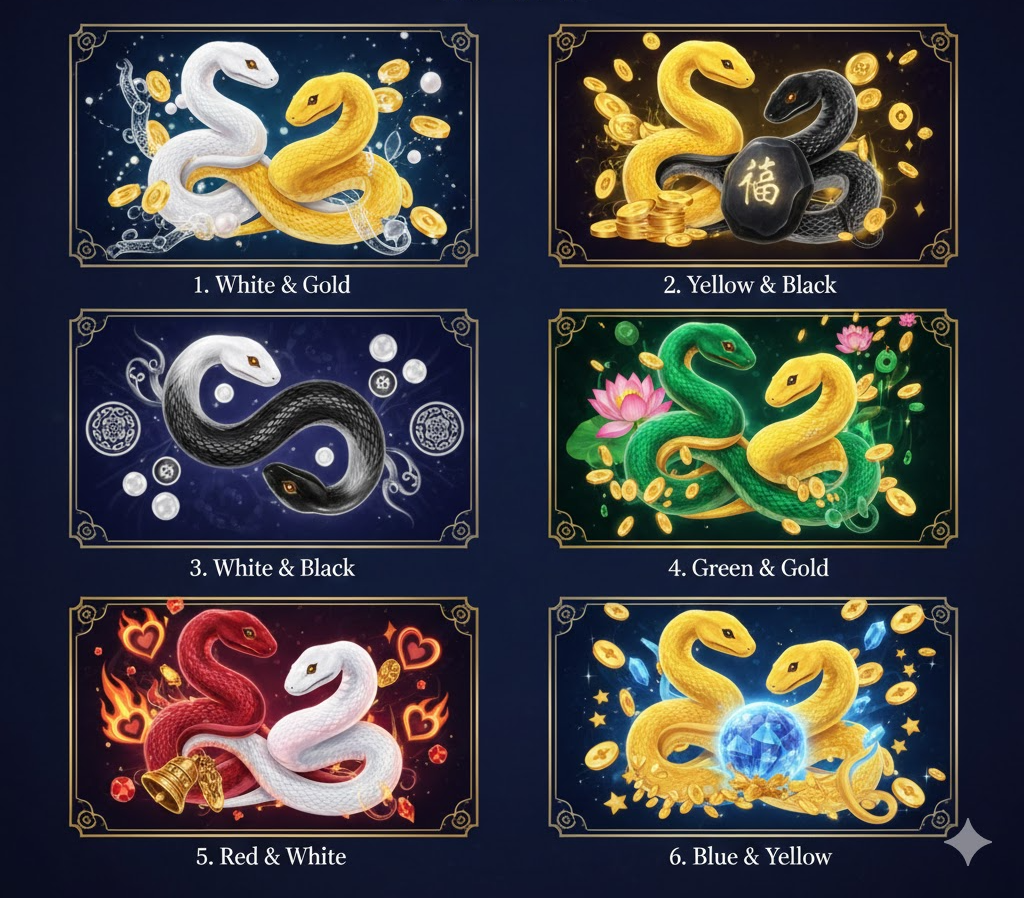 뱀 두 마리 꿈 해몽 - 두 배로 찾아오는 행운