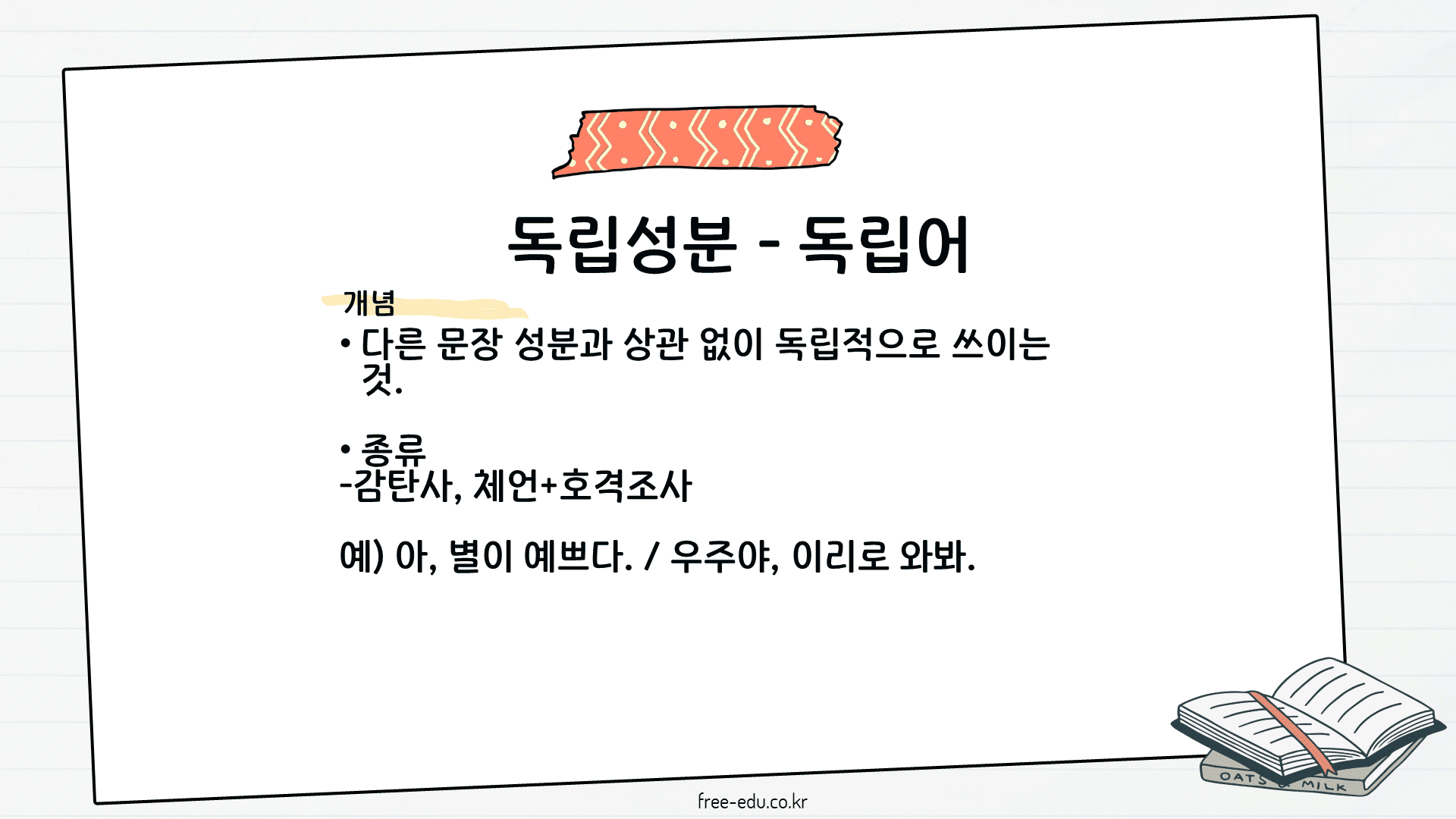 국어 문법 정리 문장 성분 종류