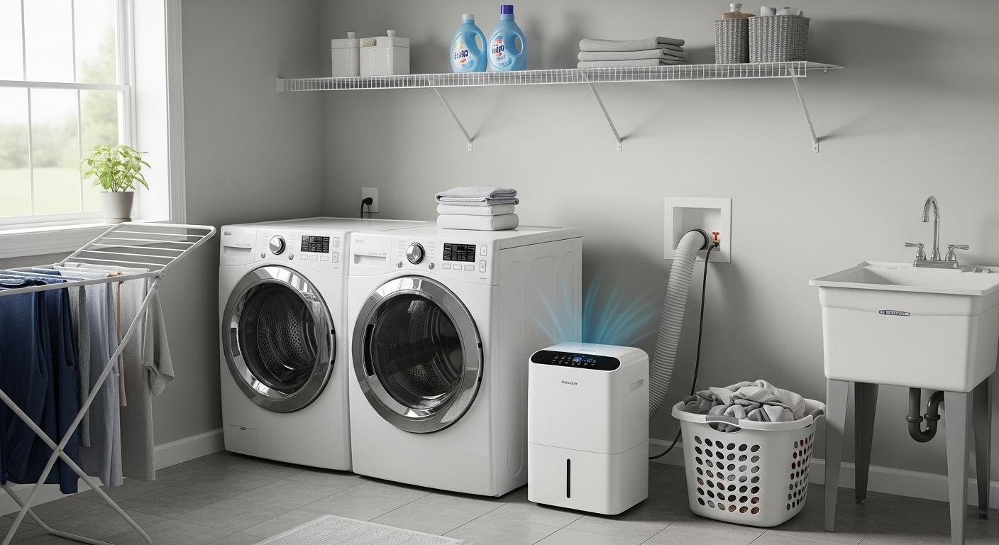 제습기 빨래 위치