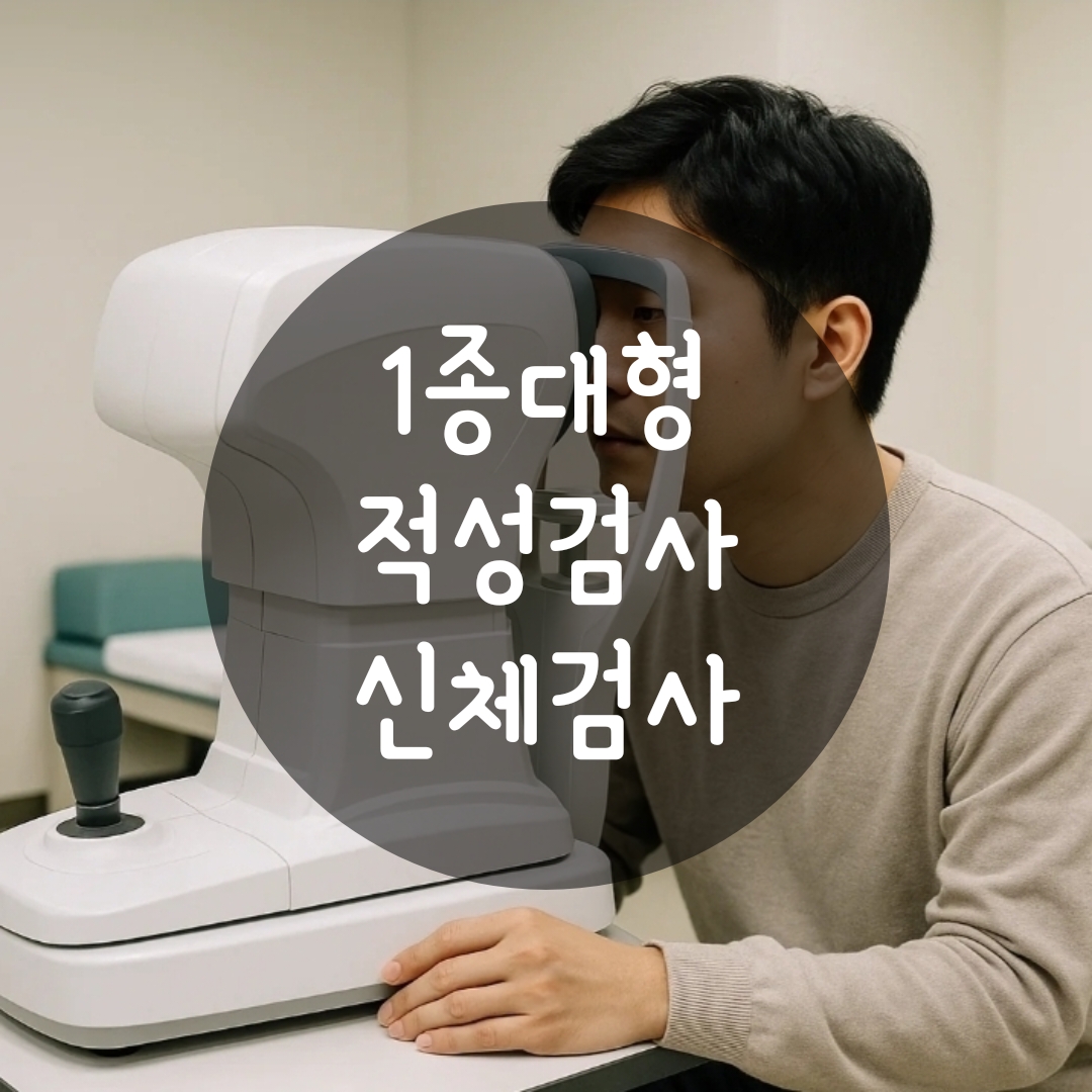 1종대형면허 적성검사 시력