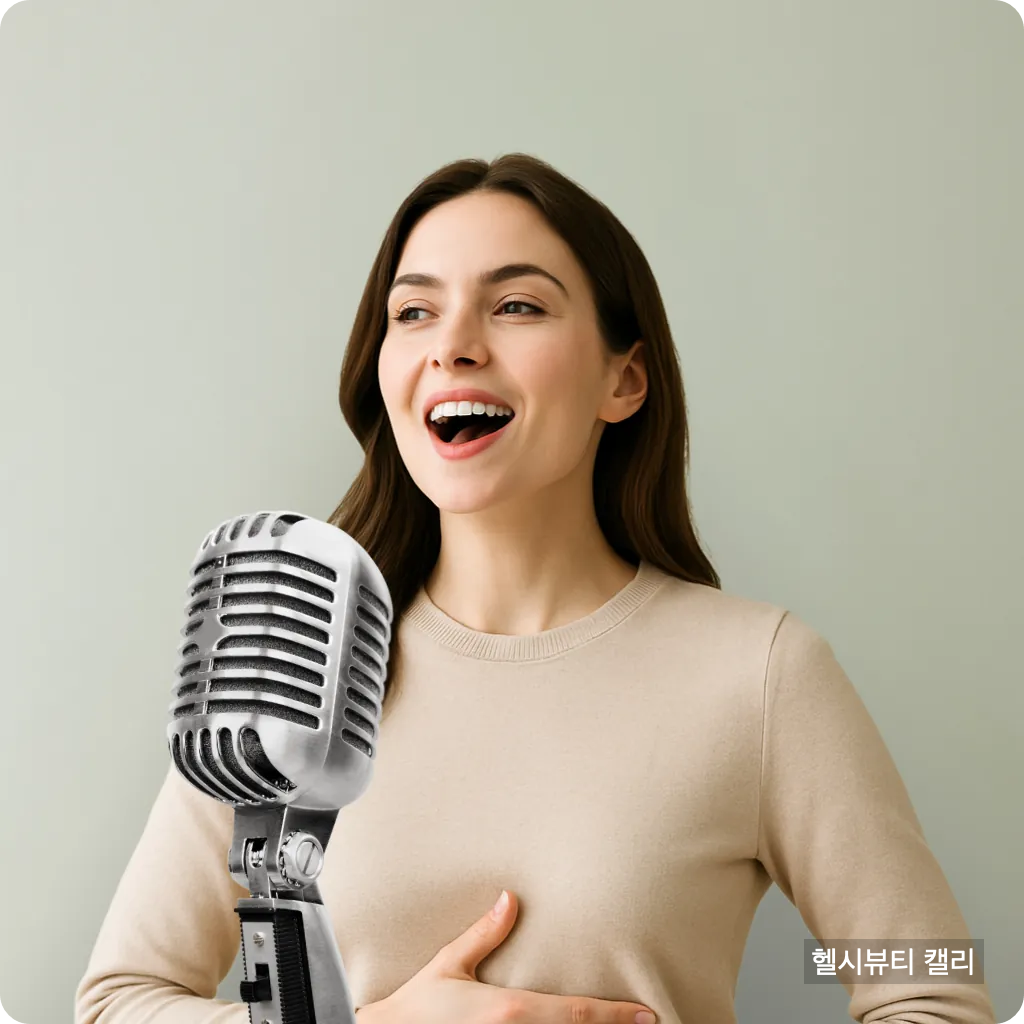 편안한 미소의 여성 보이스 케어 썸네일