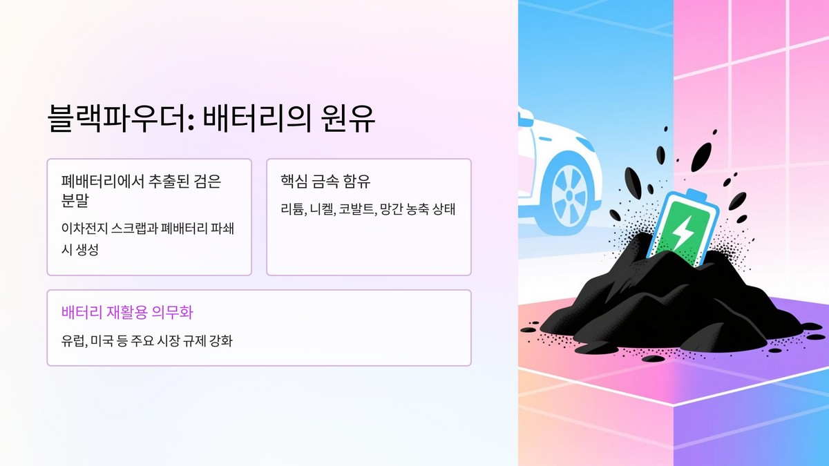블랙파우더 정의와 재활용 가치
