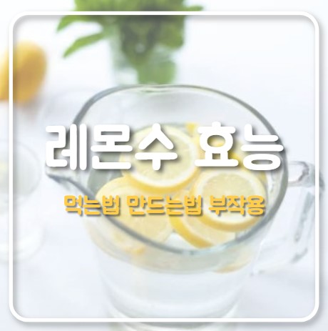 레몬수 효능