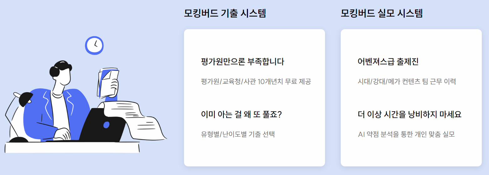 수능 준비 AI 개인화 학습 모킹버드