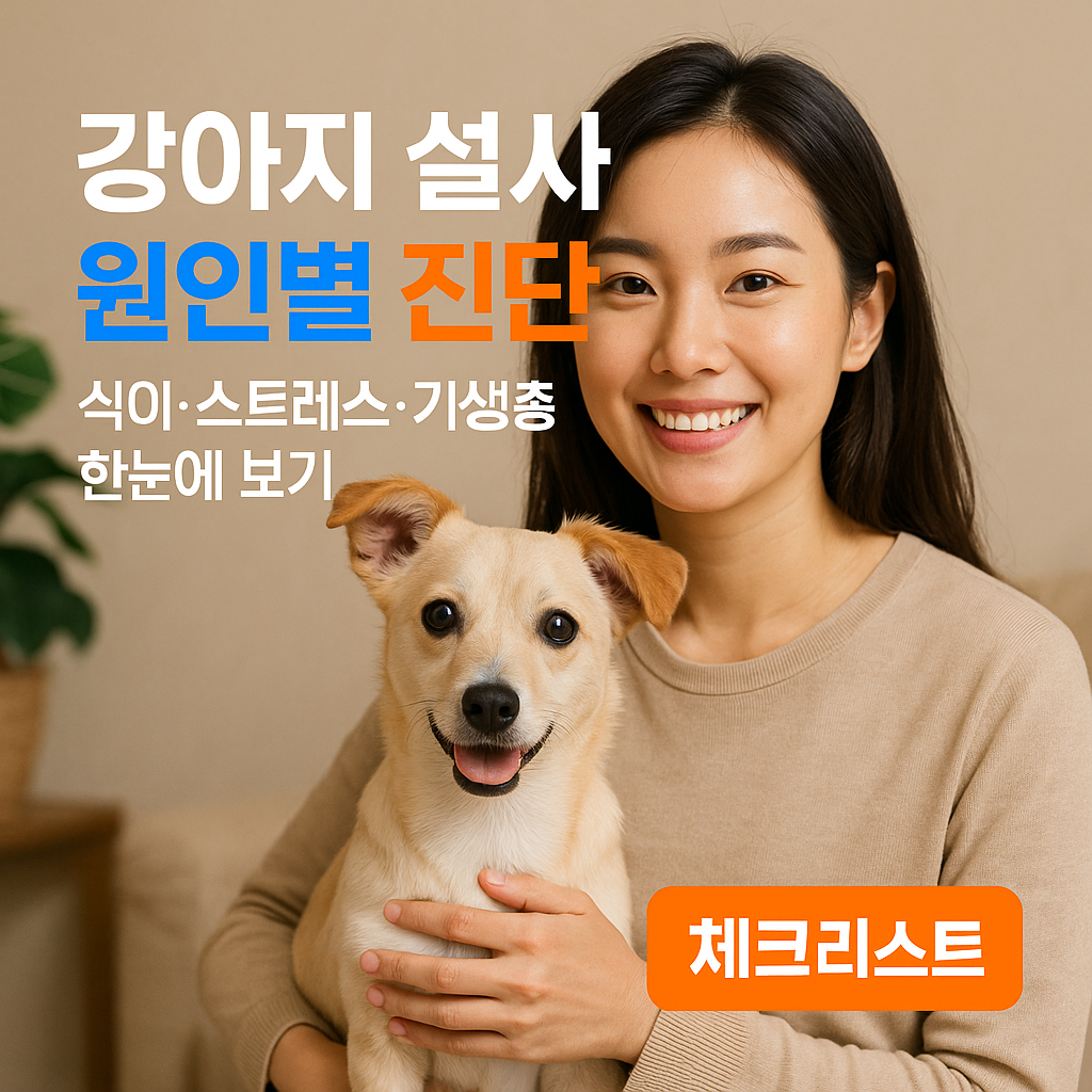강아지 설사 원인별 진단 ｜ 식이&middot;스트레스&middot;기생충 한눈에 보기