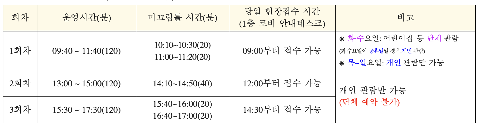 옴팡놀이터 운영시간