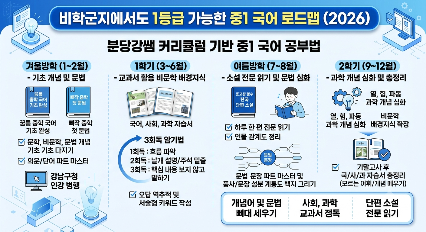 중1국어 로드맵