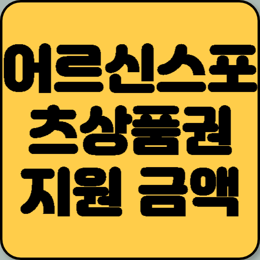 어르신스포츠상품권 지원 금액