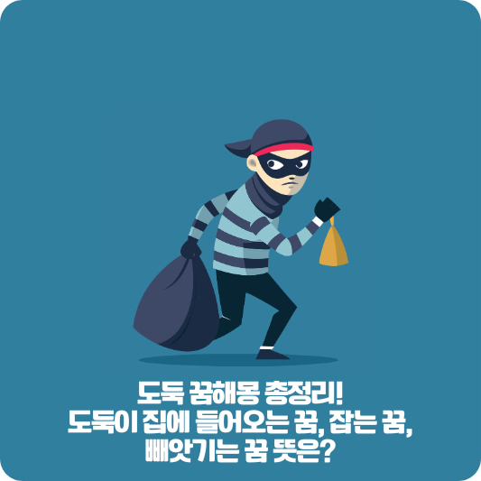 도둑 꿈해몽 총정리! 도둑이 집에 들어오는 꿈, 잡는 꿈, 빼앗기는 꿈 뜻은?