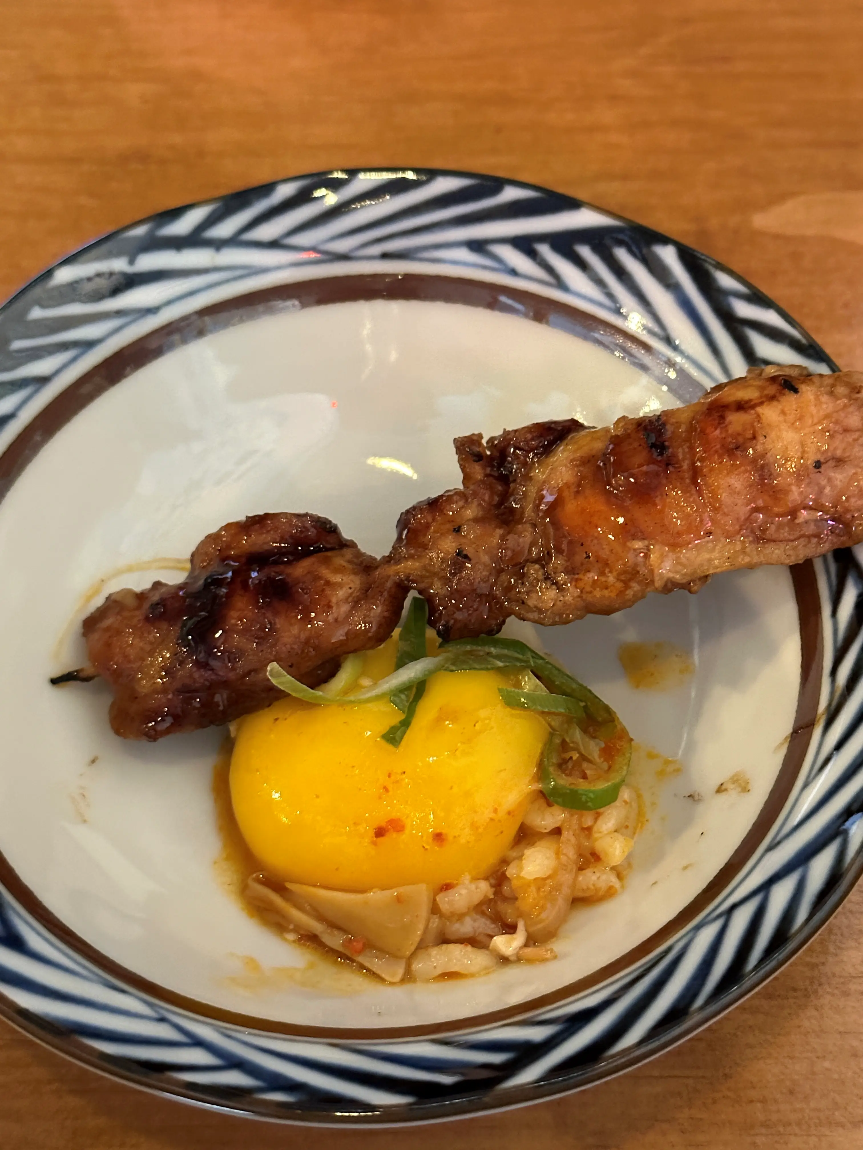 대림국수-계란노른자-꼬치