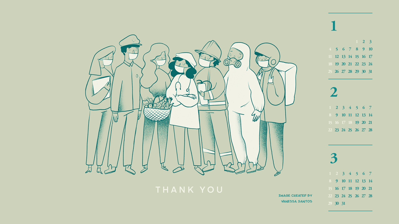 05 감사합니다 B - 2026년2월 달력배경화면