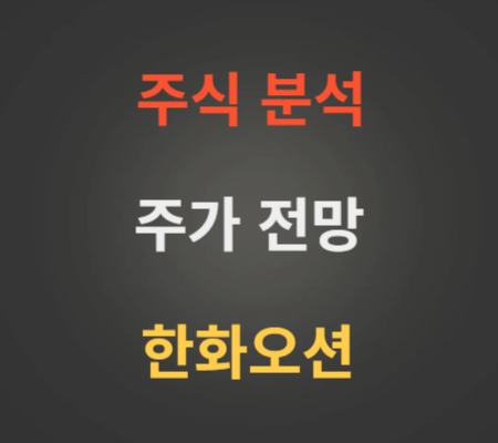 한화오션 주가 전망 분석 (1월3주)