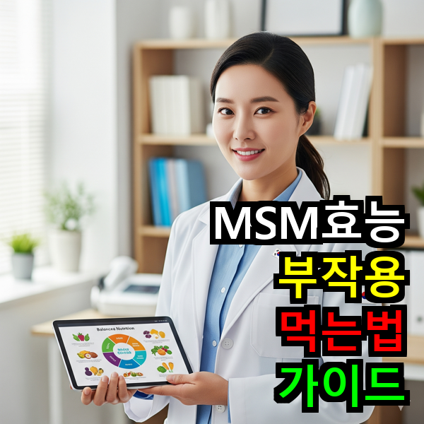 MSM의 효능 부작용