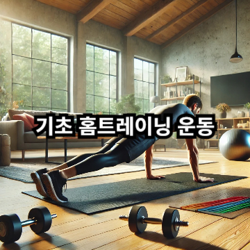 기초 홈트레이닝 운동
