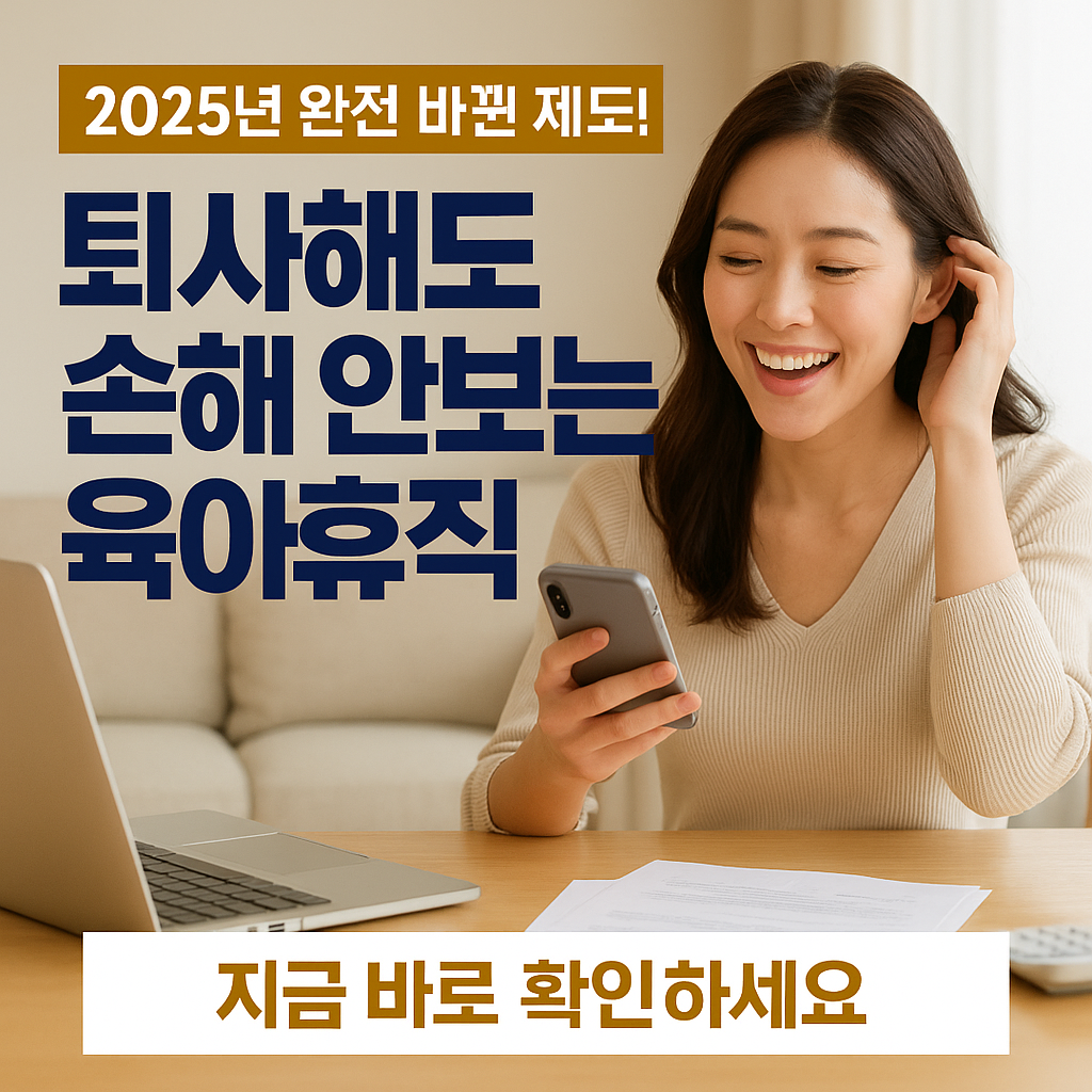 2025 퇴사해도 손해 안보는 육아휴직