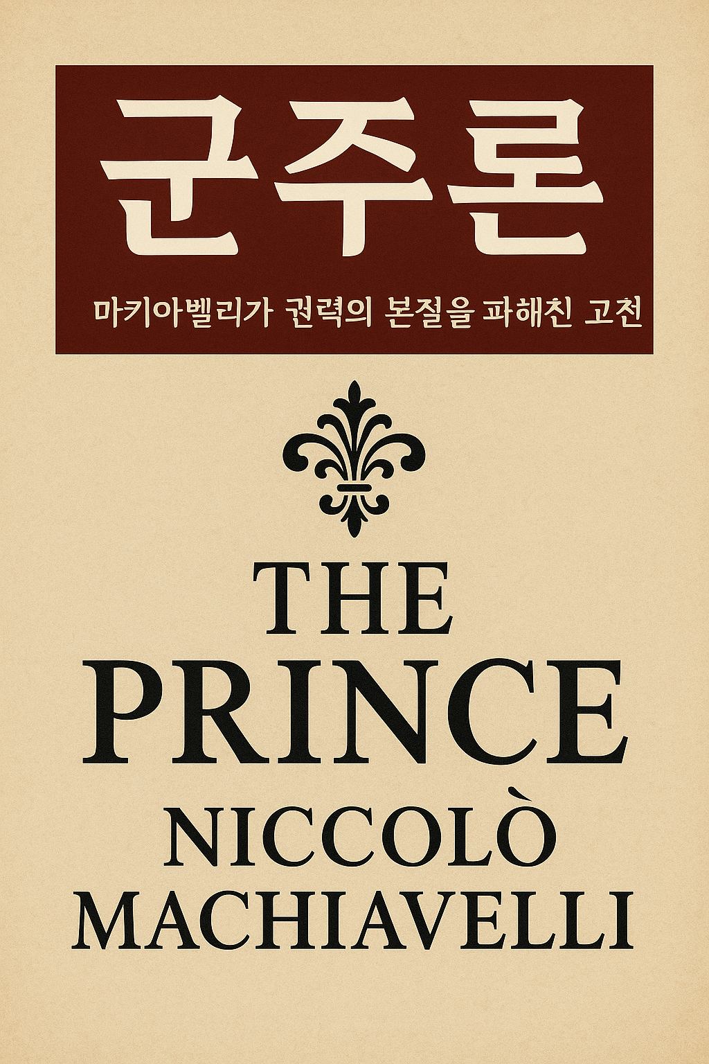 마키아벨리의 군주론 한국어 표지 이미지
