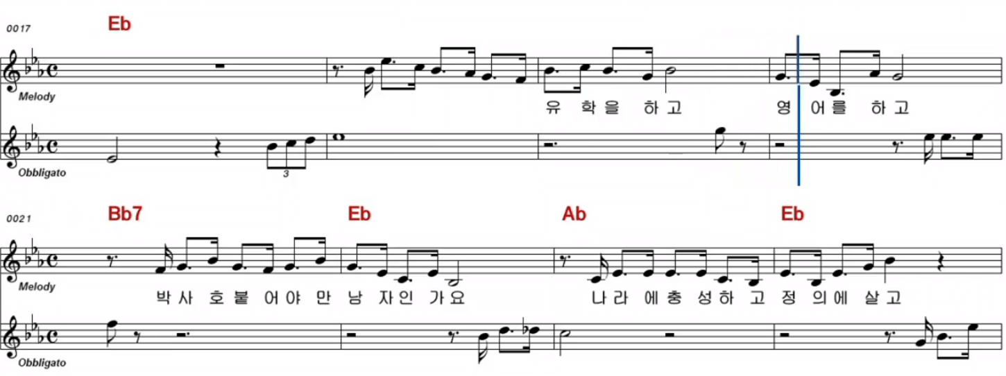 류기진(박경원) 남성 넘버원 악보