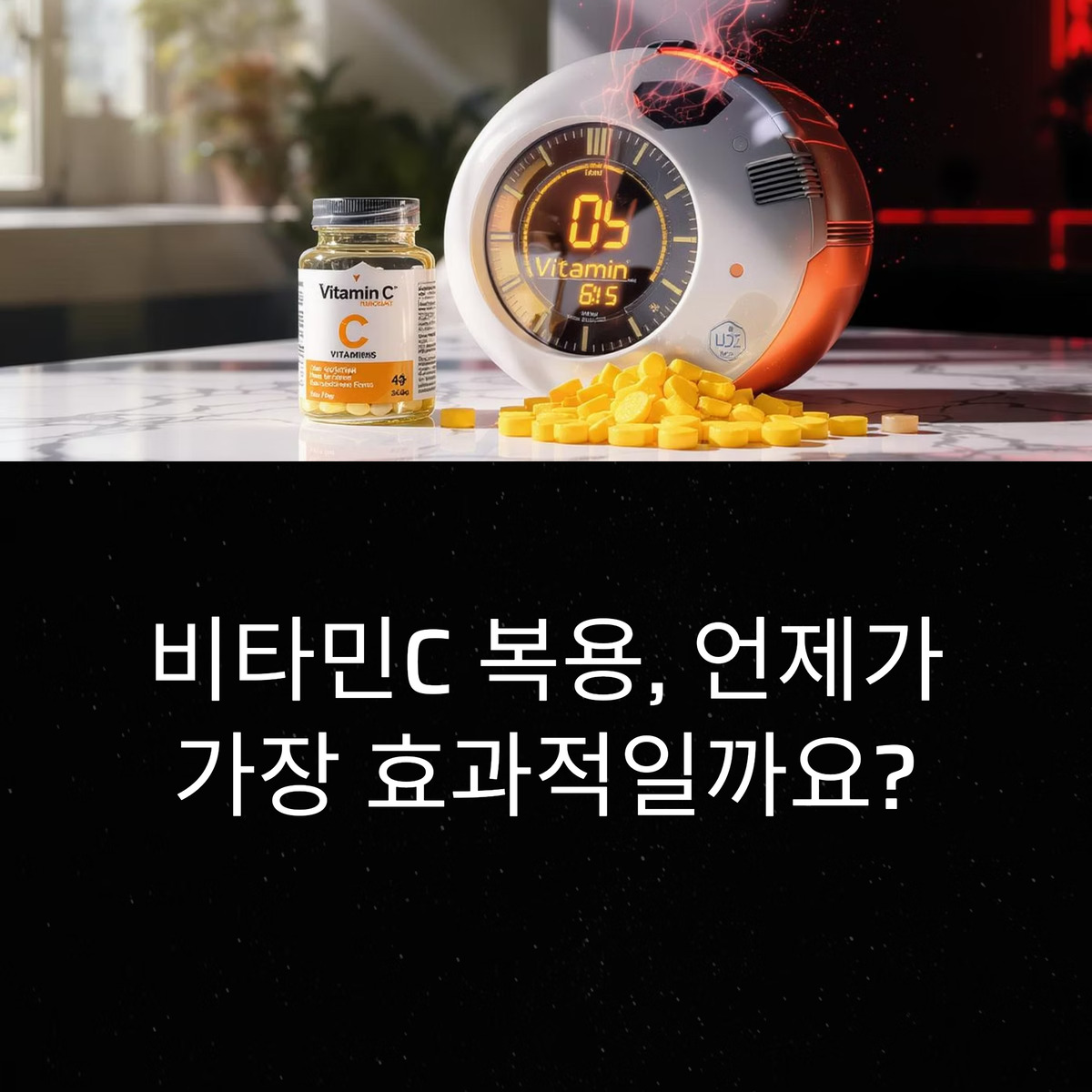 비타민C, 아침에 먹을까 저녁에 먹을까?